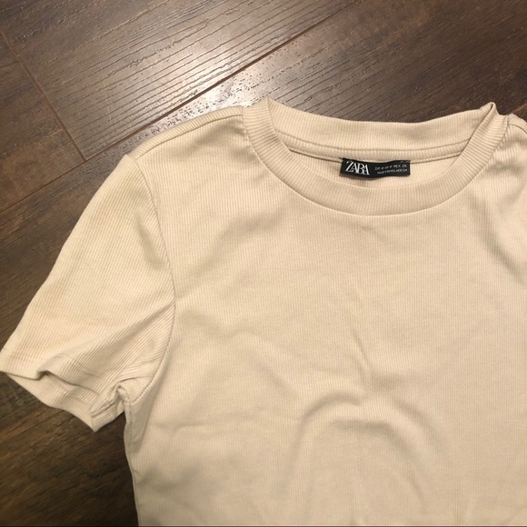 Beige T-Shirt Dress - Picture 2 of 3